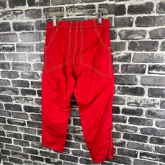 Eckhaus Latta Red Blunt Trousers - size 26 - Picture 4 of 12